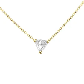 0.30ct Diamond Trillion Necklace