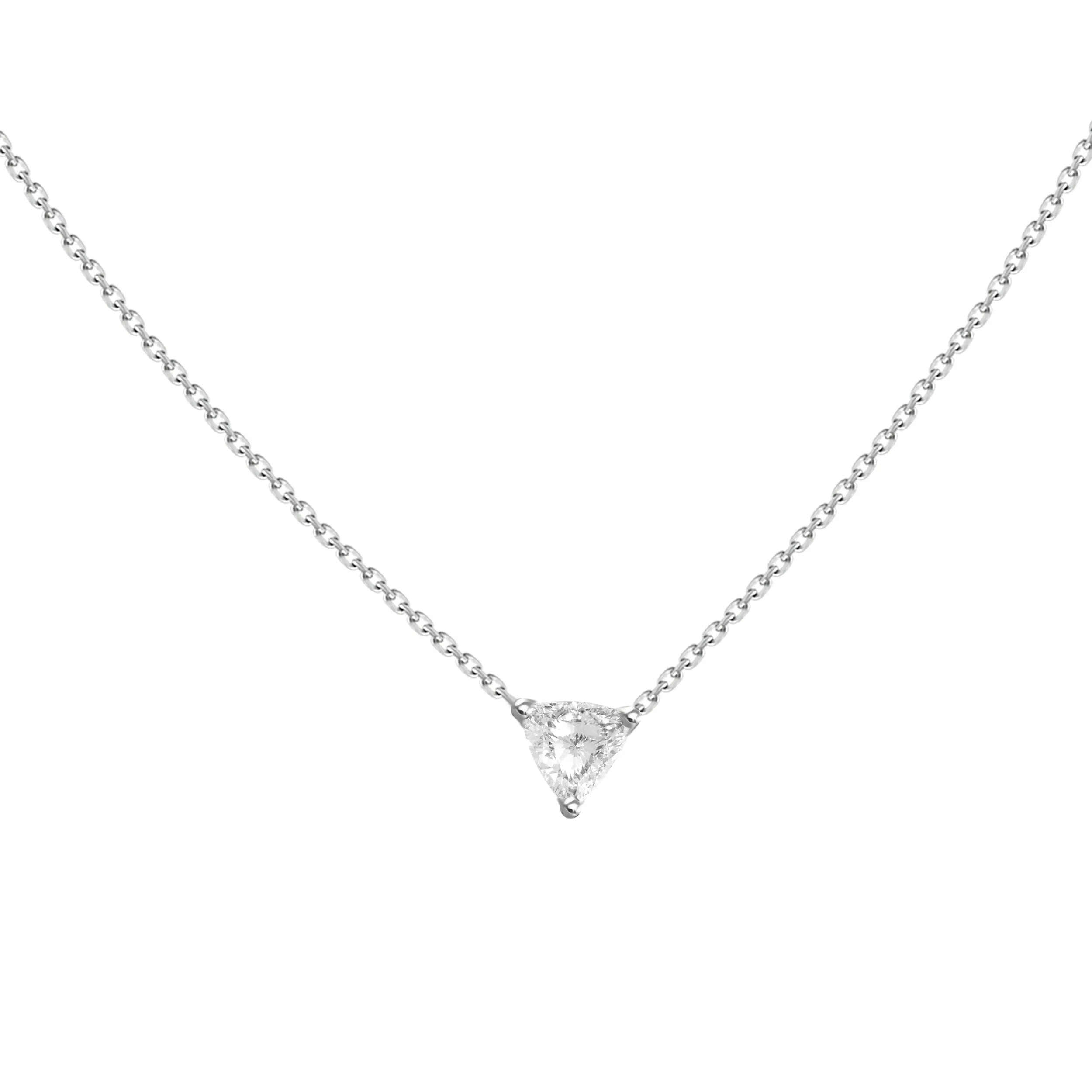 0.30ct Diamond Trillion Necklace