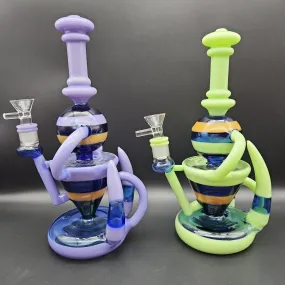 11 Hollowfoot Horn Recycler Water Pipe