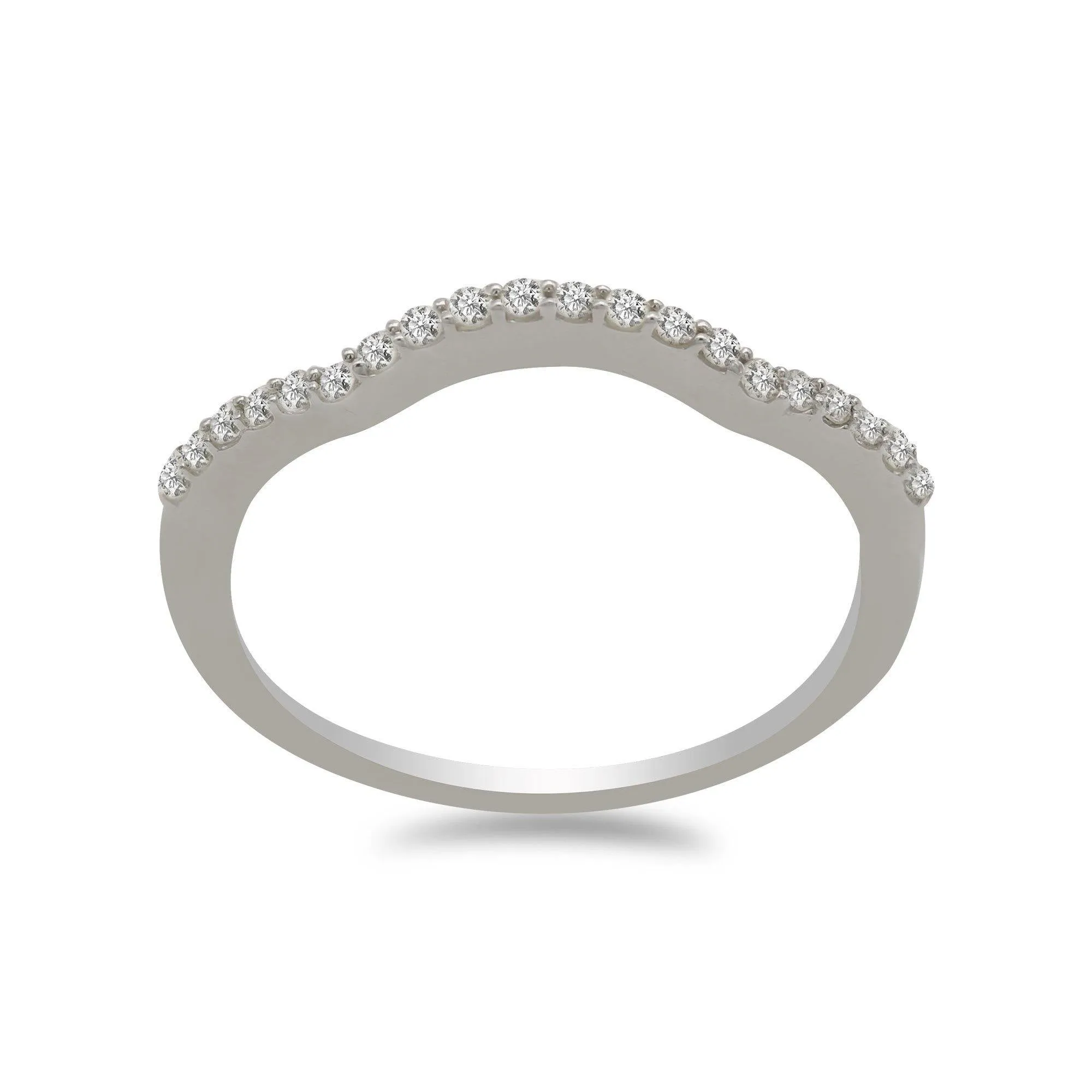 14K White Gold Diamond Ring