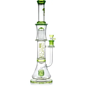 18” Triple Threat Showerhead honeycomb 11-Arm Beaker Bong, by Diamond Glass