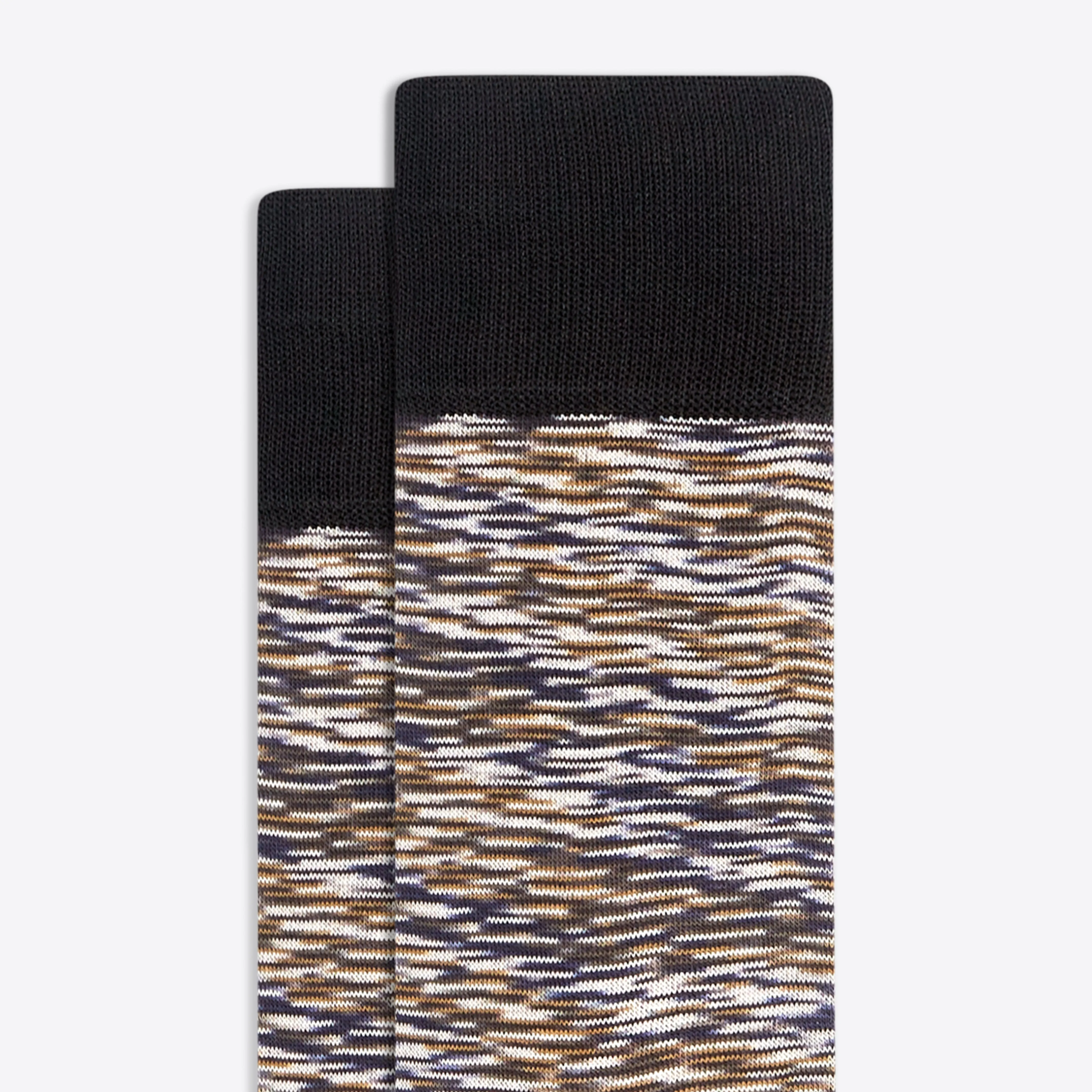 Abstract Melange Mid-Calf Sock