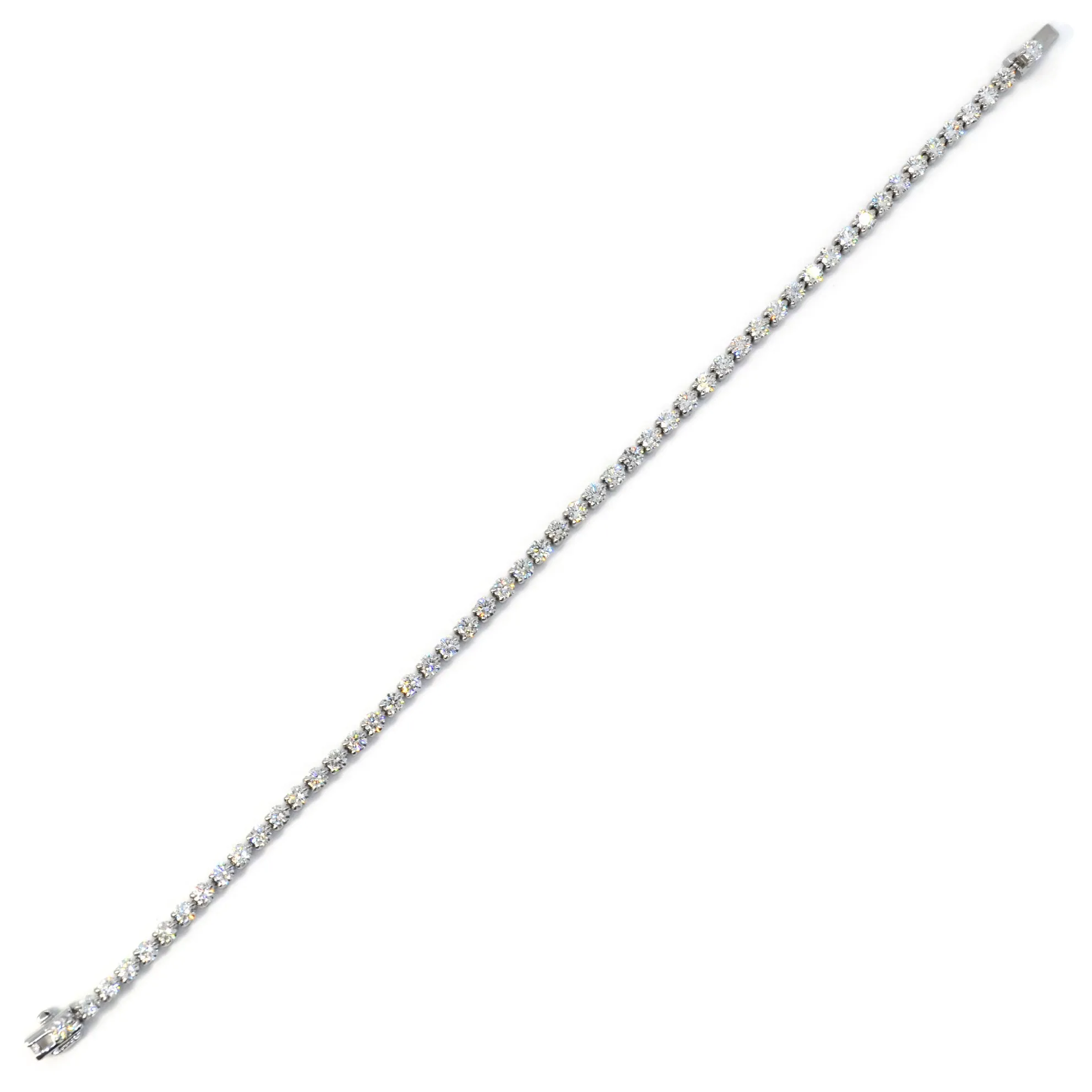 AFJ Diamond Collection - Diamond Tennis Bracelet, 18k White Gold