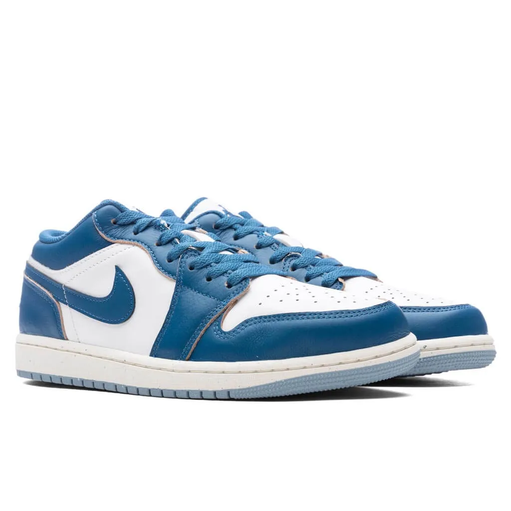 Air Jordan 1 Low SE - White/Industrial Blue/Blue Grey