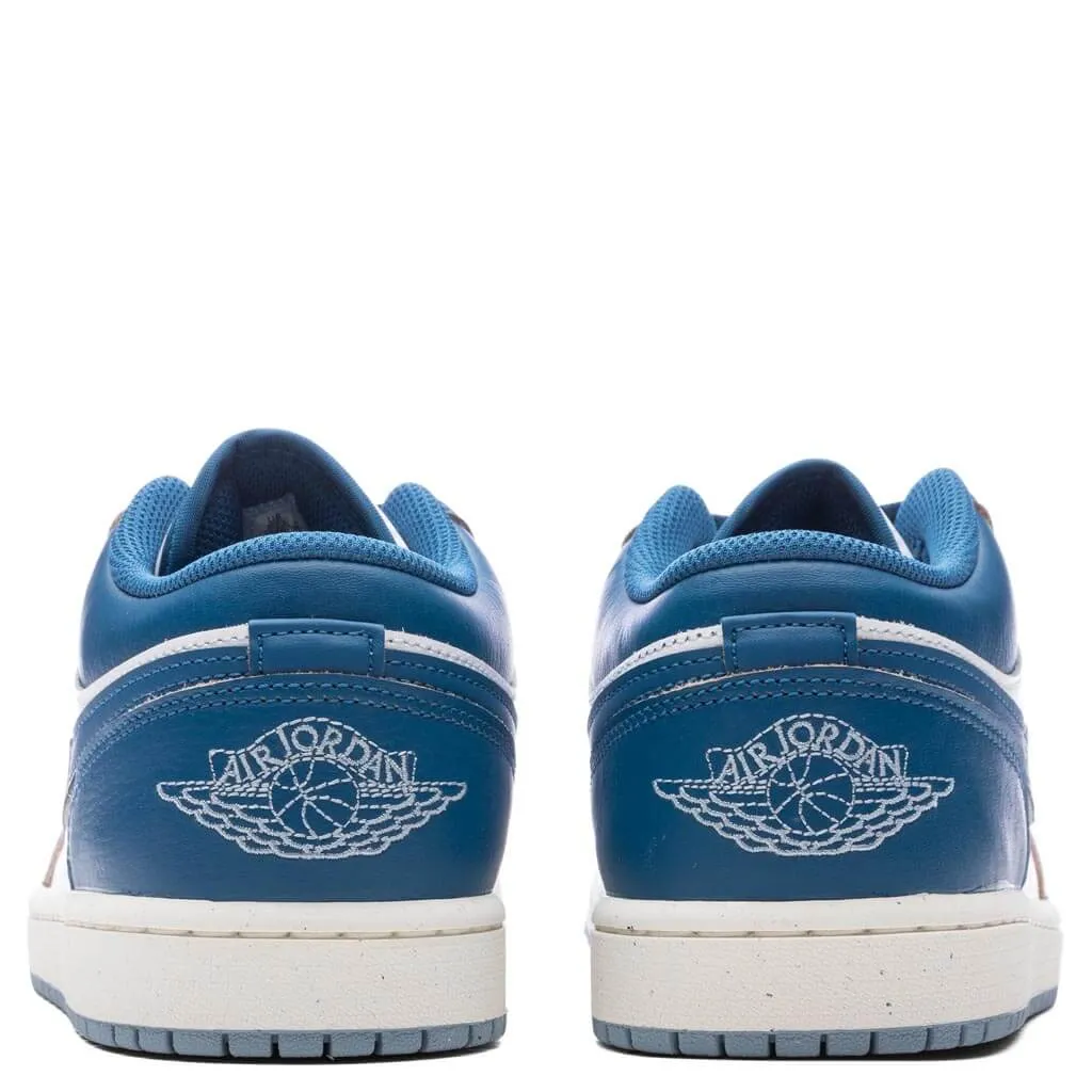 Air Jordan 1 Low SE - White/Industrial Blue/Blue Grey