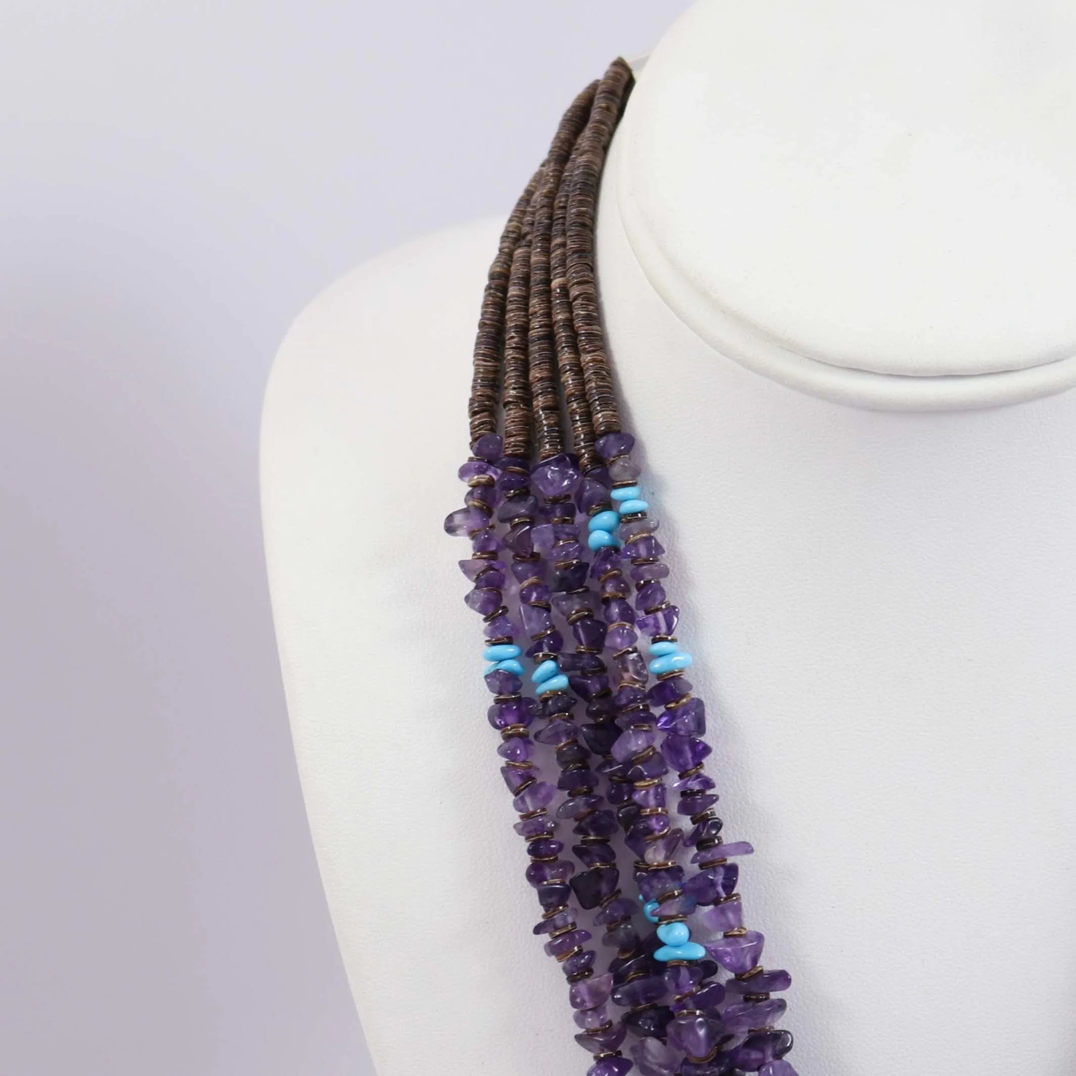 Amethyst and Turquoise Necklace