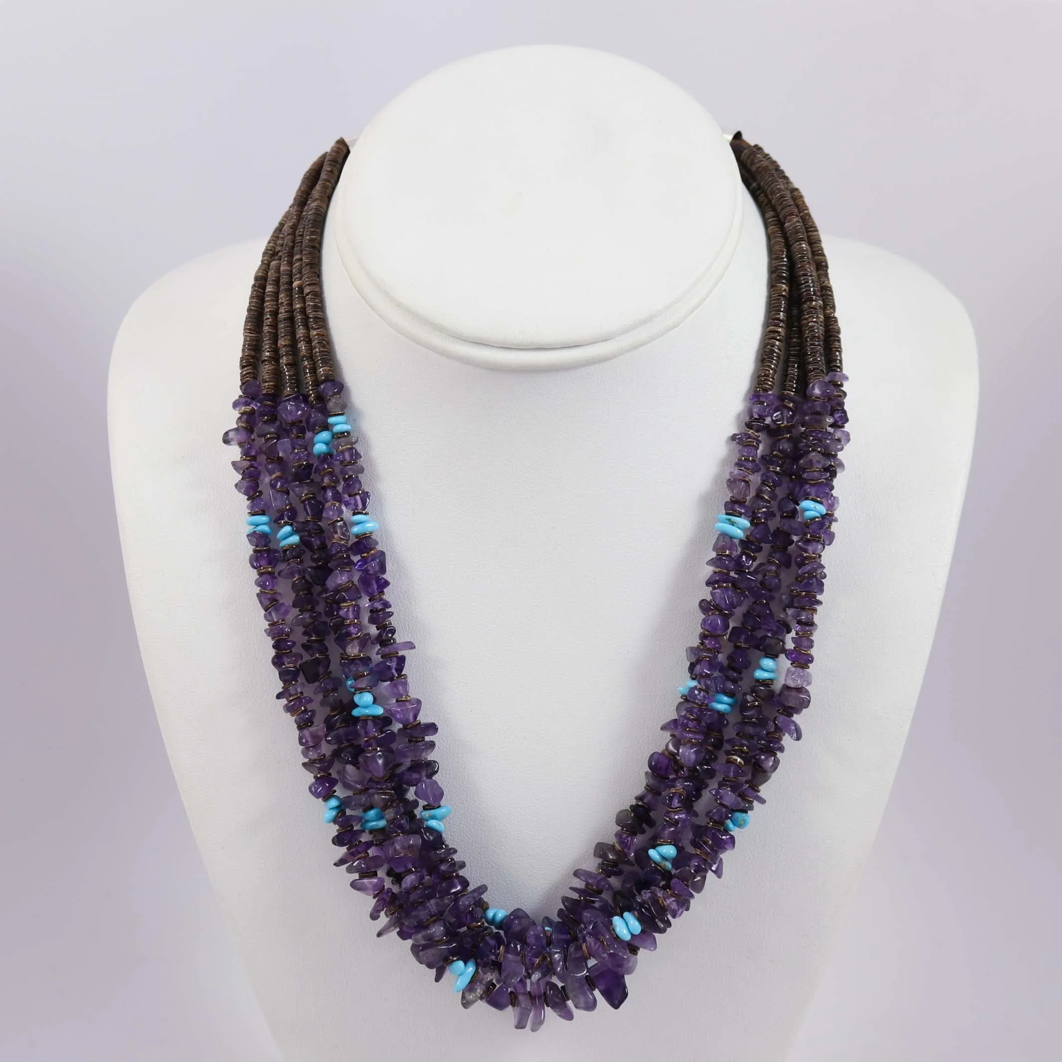 Amethyst and Turquoise Necklace