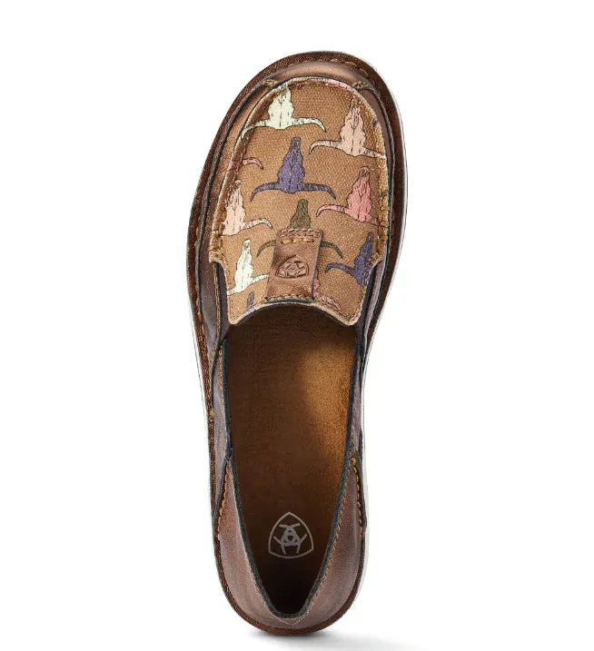 Ariat Women's Cruiser Metallic Bronze/Pink Steerhead Print