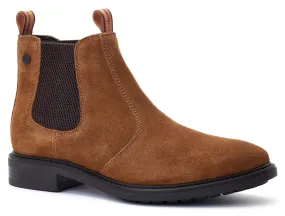 Base London Nelson Mens Suede Leather Chelsea Boot