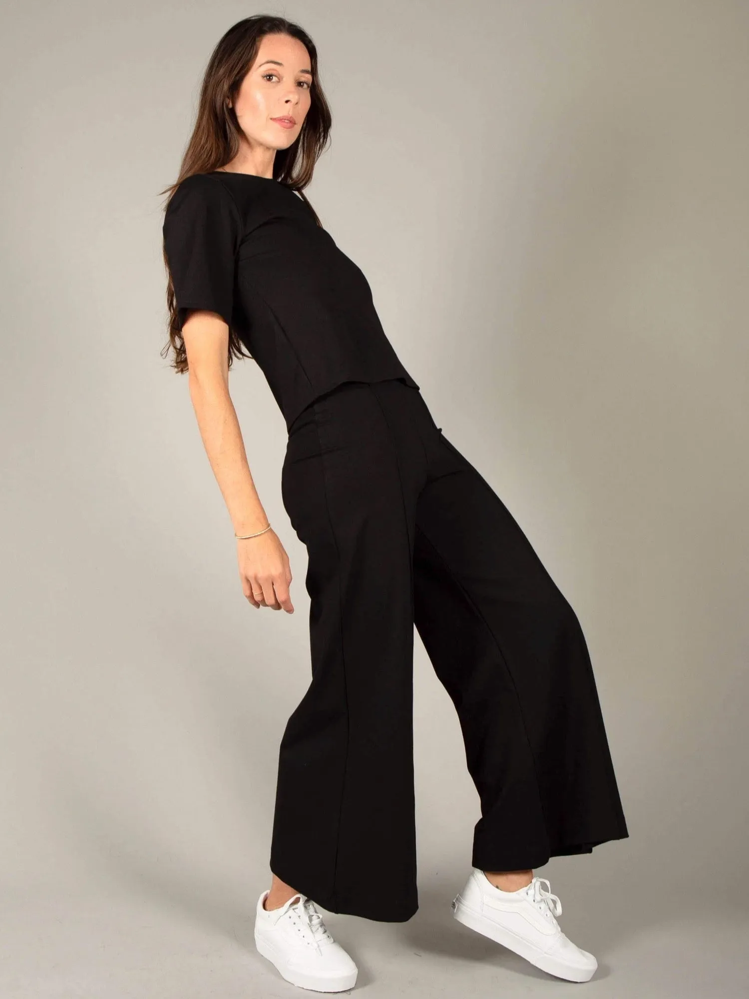 Black Wide Leg Pants: Ankle Edit