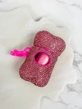 Bling Doggy Bag Dispenser - Pink