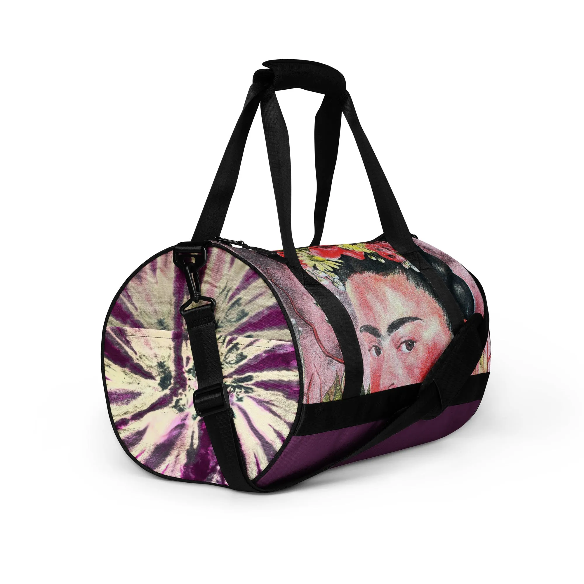 Boho Frida Kahlo Creativity Gym Sports Bag Weekender Luggage Artist Bag