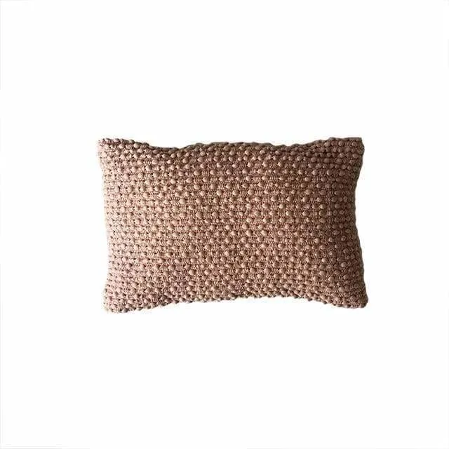 Boho Pink Textured Pillow