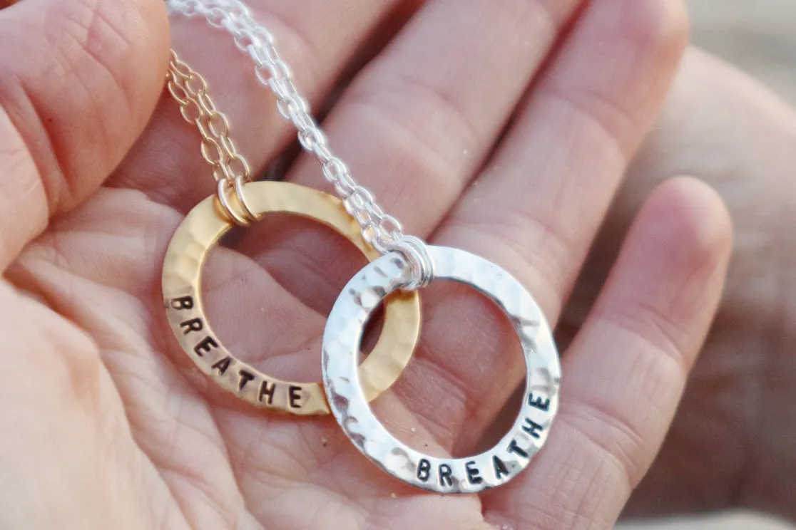 BREATHE Infinity Circle Necklace