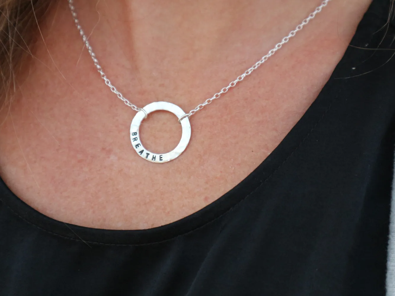 BREATHE Infinity Circle Necklace