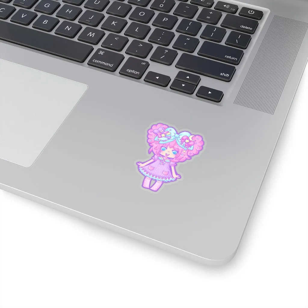 Bubbles Rainbow Land Kiss-Cut Sticker