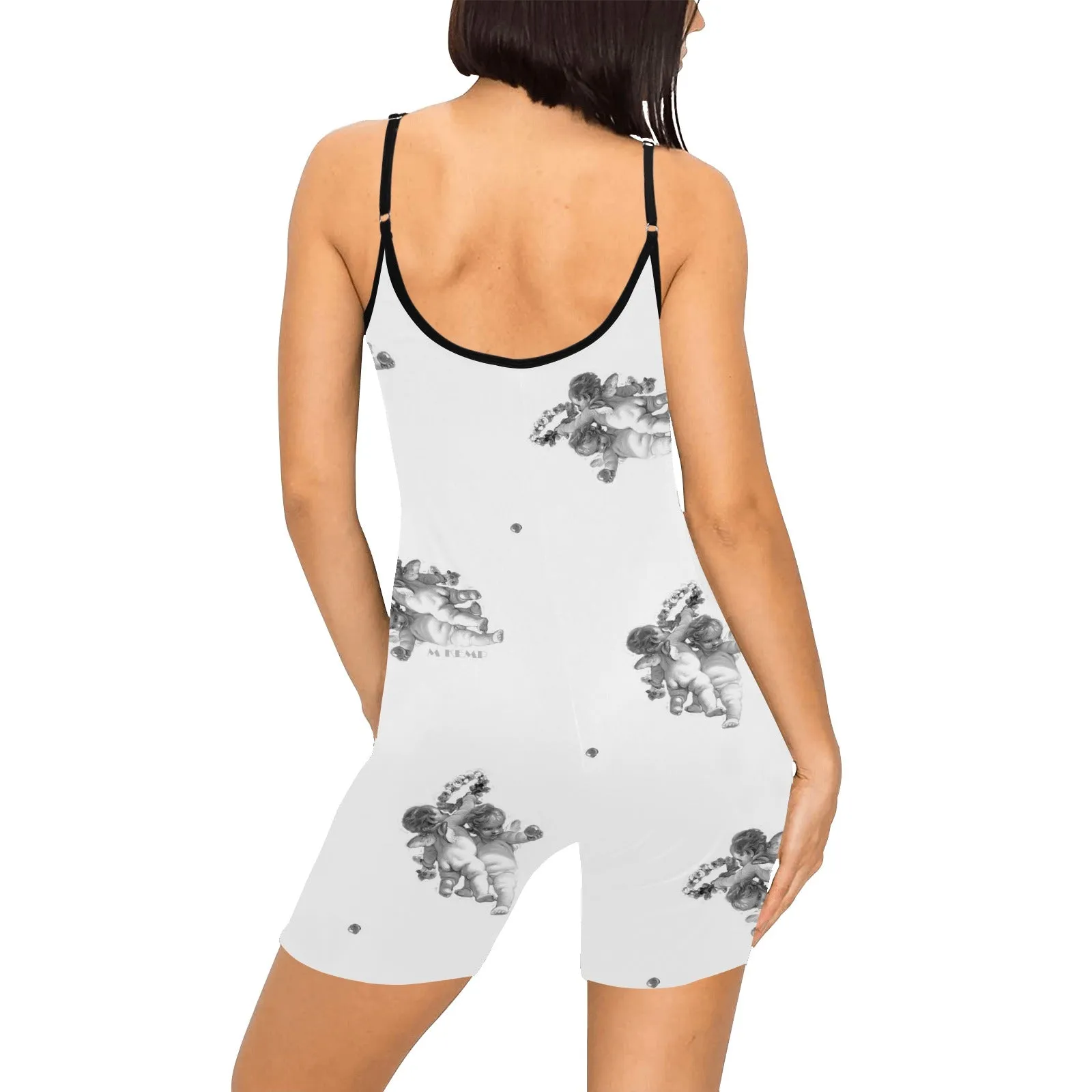 cheribum m kemp print Women's Short Yoga Bodysuit