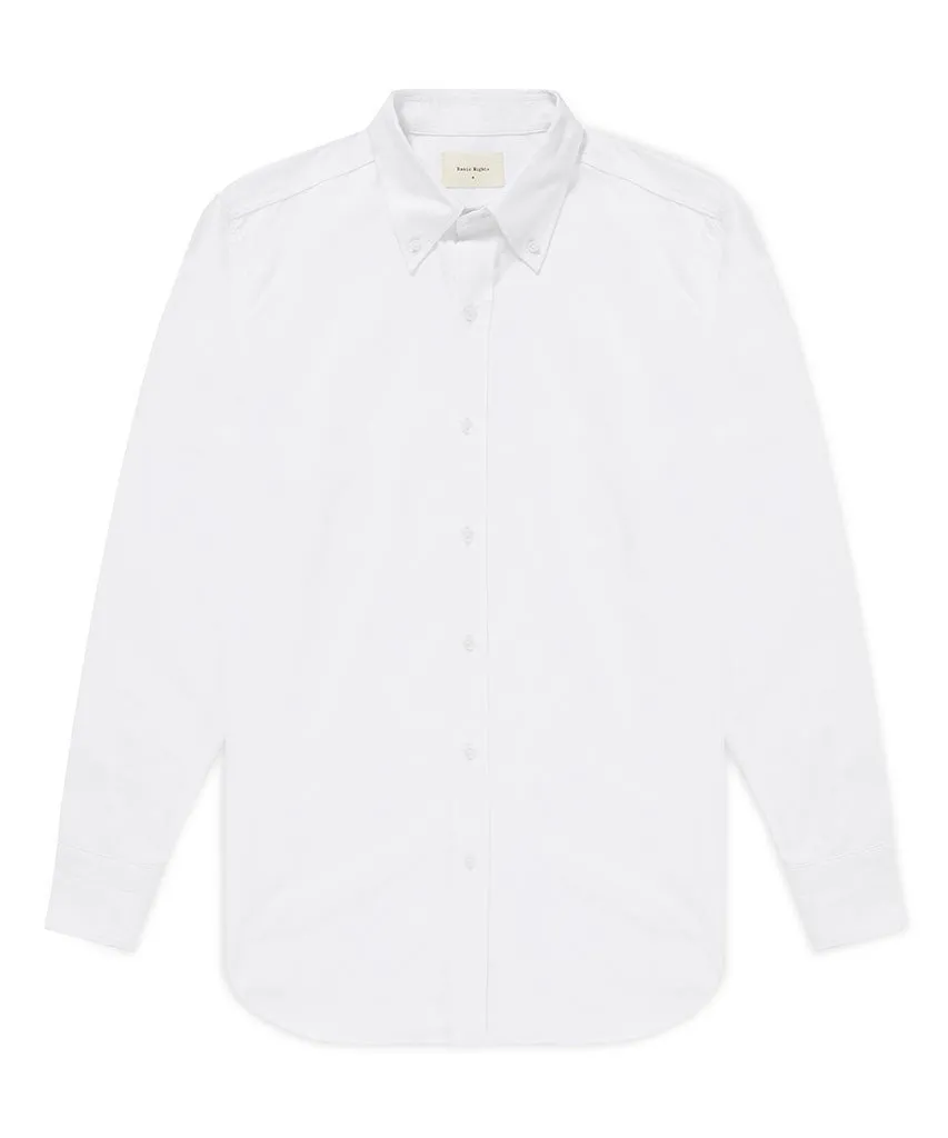 Cotton Button Down Shirt - White