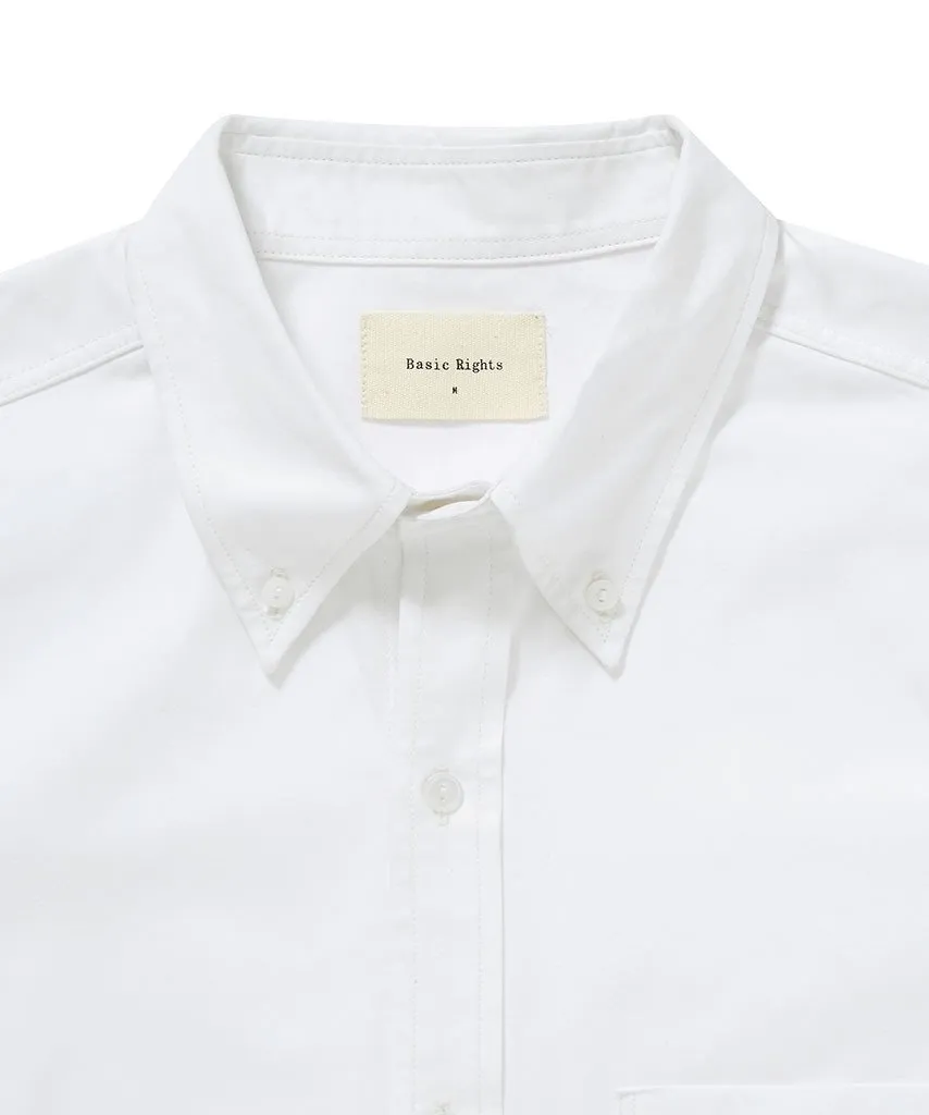 Cotton Button Down Shirt - White