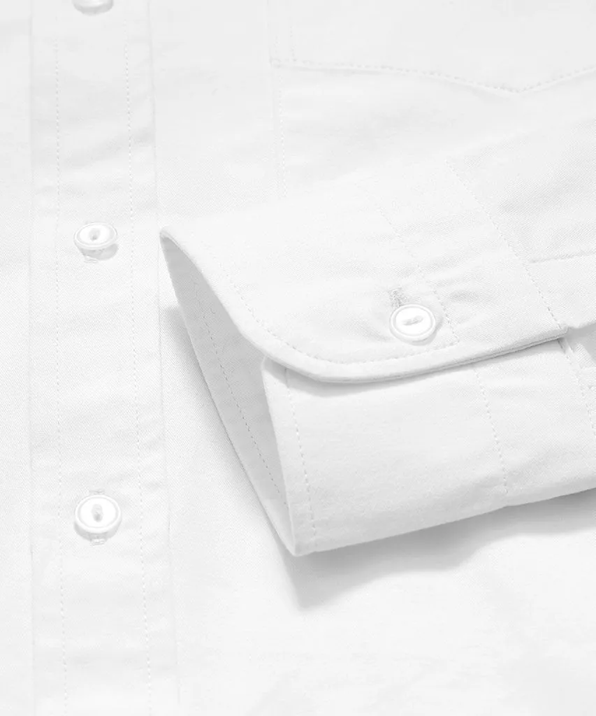 Cotton Button Down Shirt - White