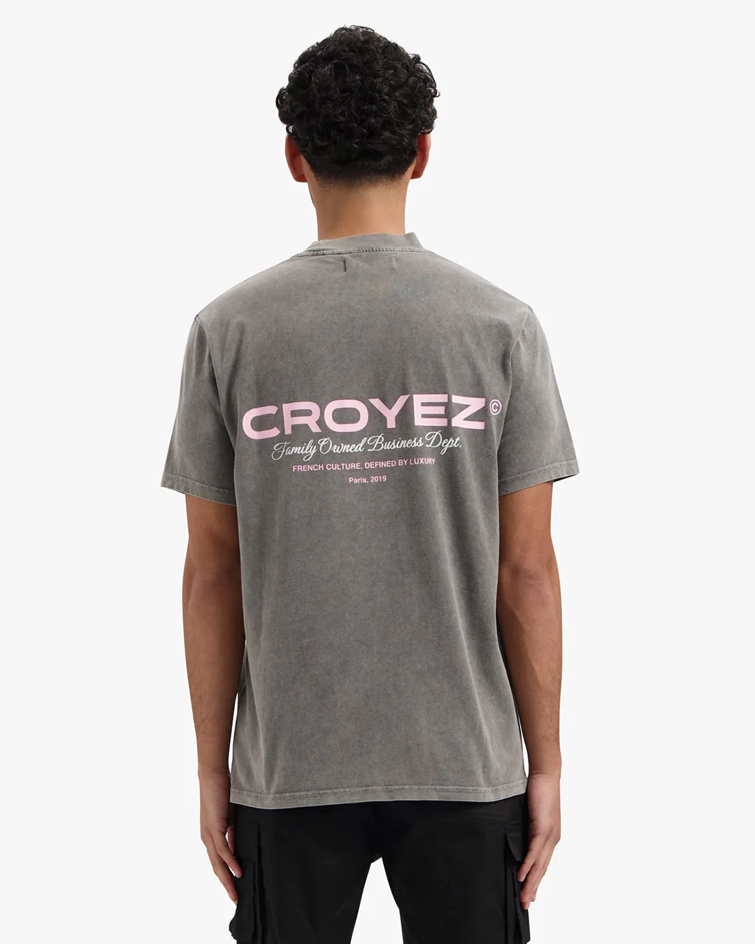 CROYEZ FAMILY OWNED BUSINESS T-SHIRT - VINTAGE GREY