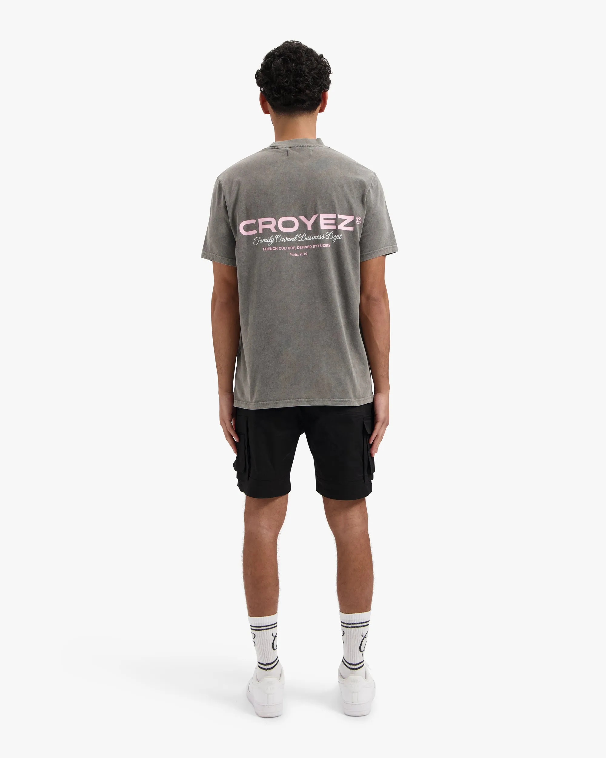 CROYEZ FAMILY OWNED BUSINESS T-SHIRT - VINTAGE GREY