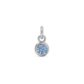 December Birthstone Charm | Sterling Silver