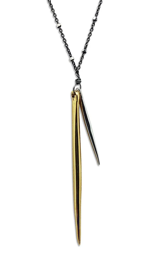 Double Spike Necklace (N1252)