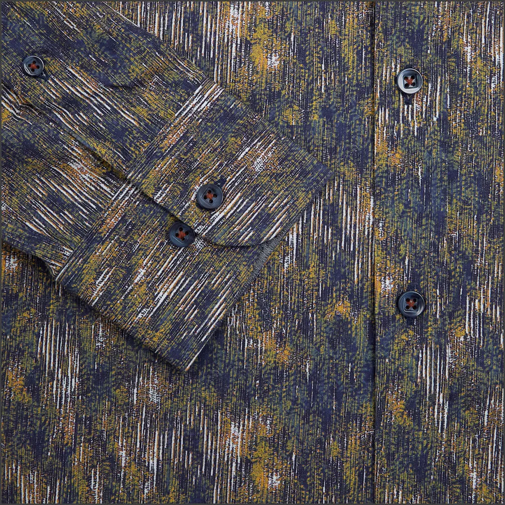 Drifter Geneva  Brown Multi Pattern Shirt<>