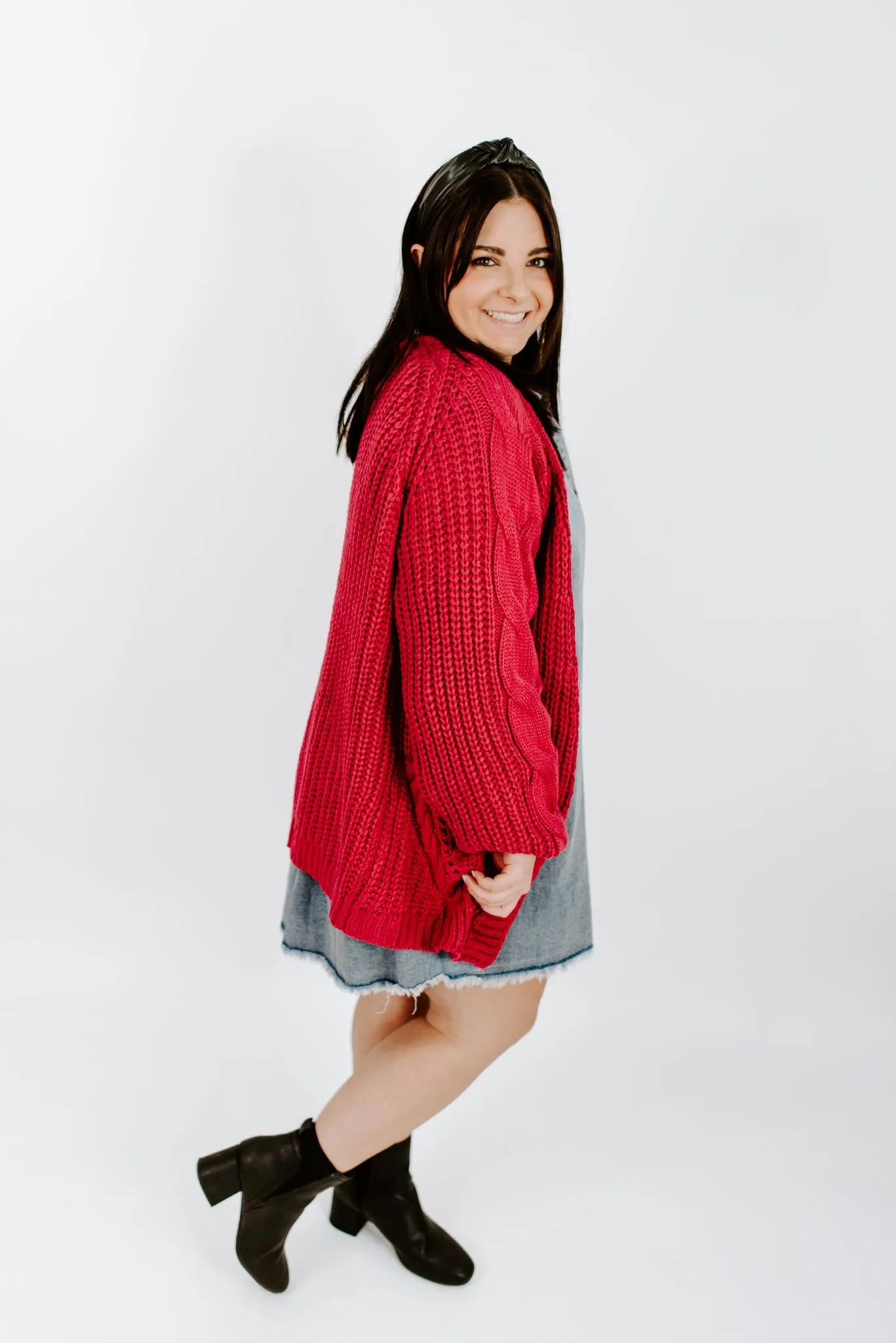 Elina Cable Knit Cardigan