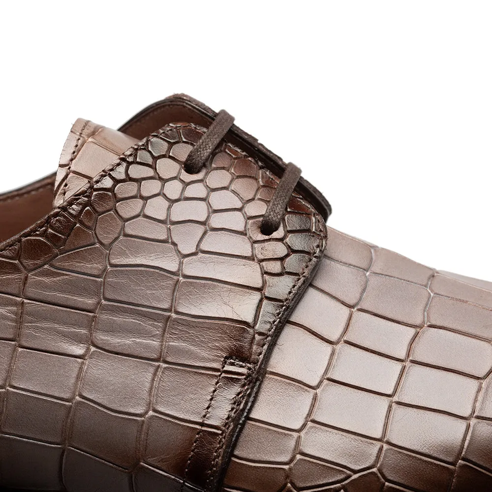 Embossed Croc Derby