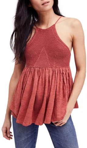 Free People Road Trip Knit Tank Copper