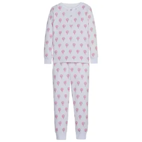 Girl Printed Jammies - Pink Hot Air Balloons