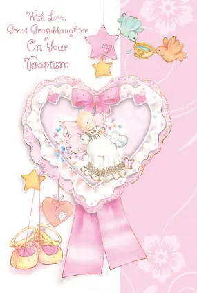 Great Granddaughter Baptism Card