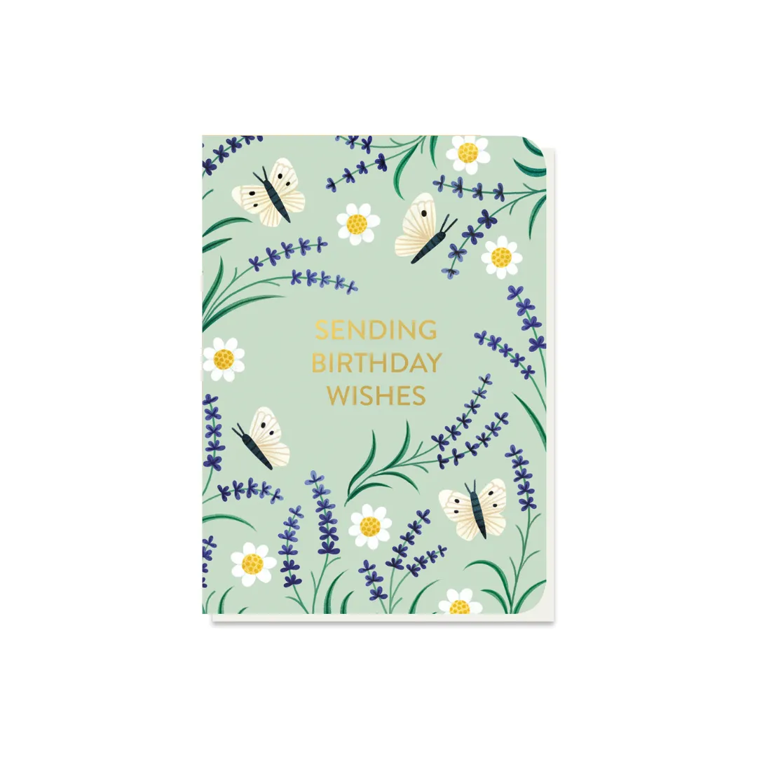 Happy Birthday - Lavender Card