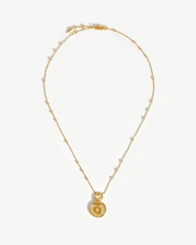 Initial Pendant Necklace - Initial Q | 18ct Gold Plated Vermeil