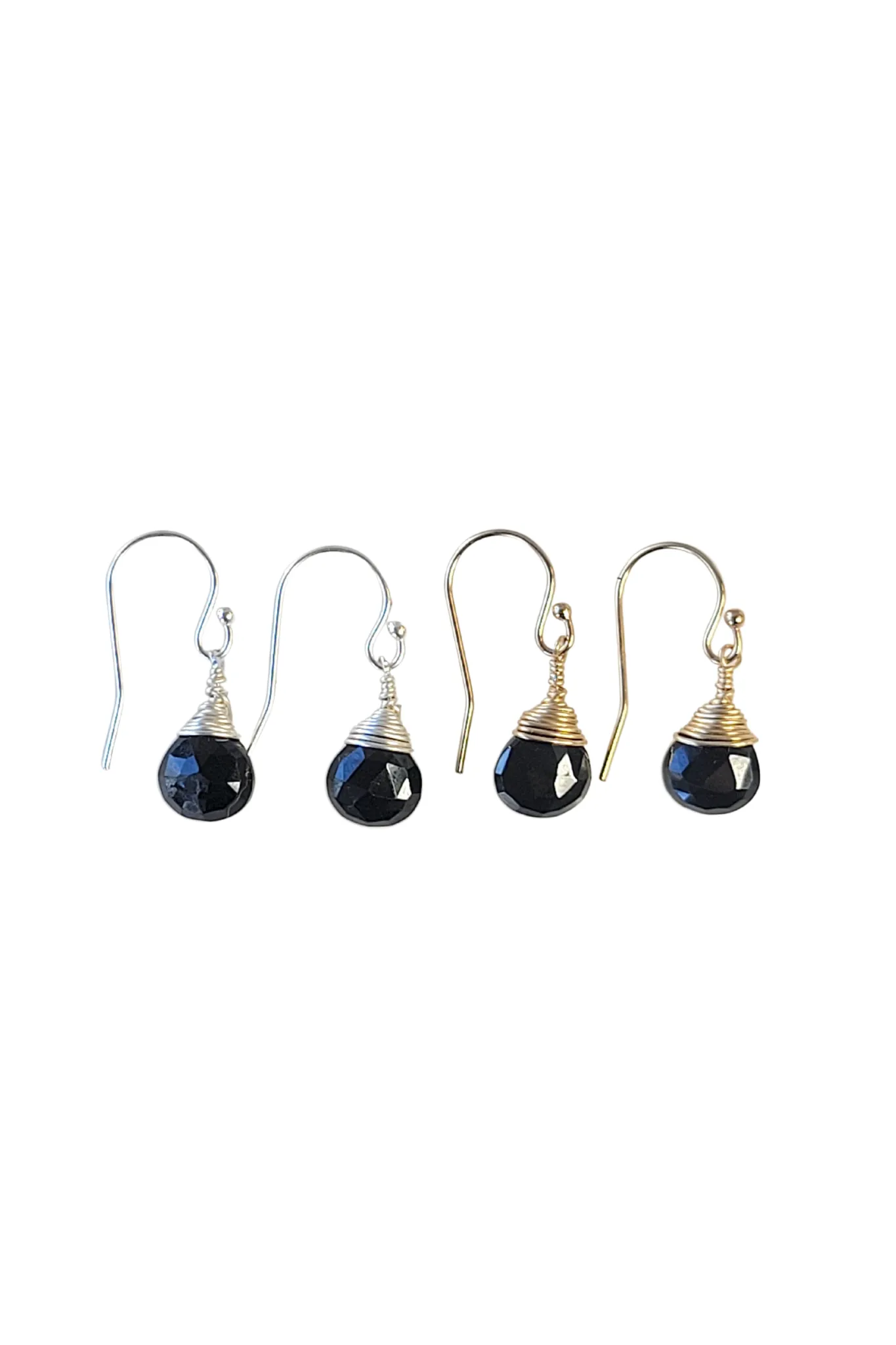 Jill Short Drop Earrings in Black Onyx