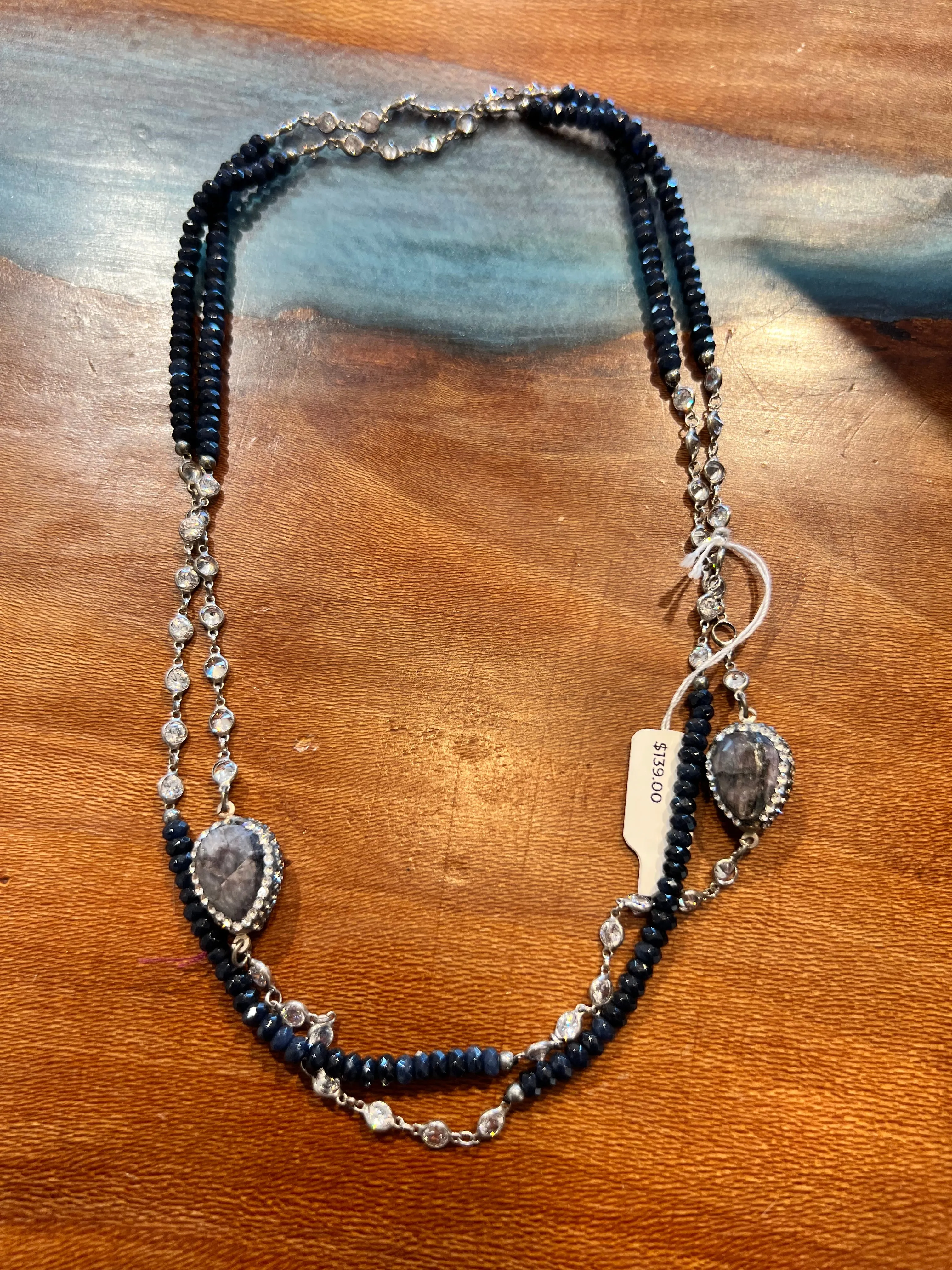 Labradorite and Crystal Necklace