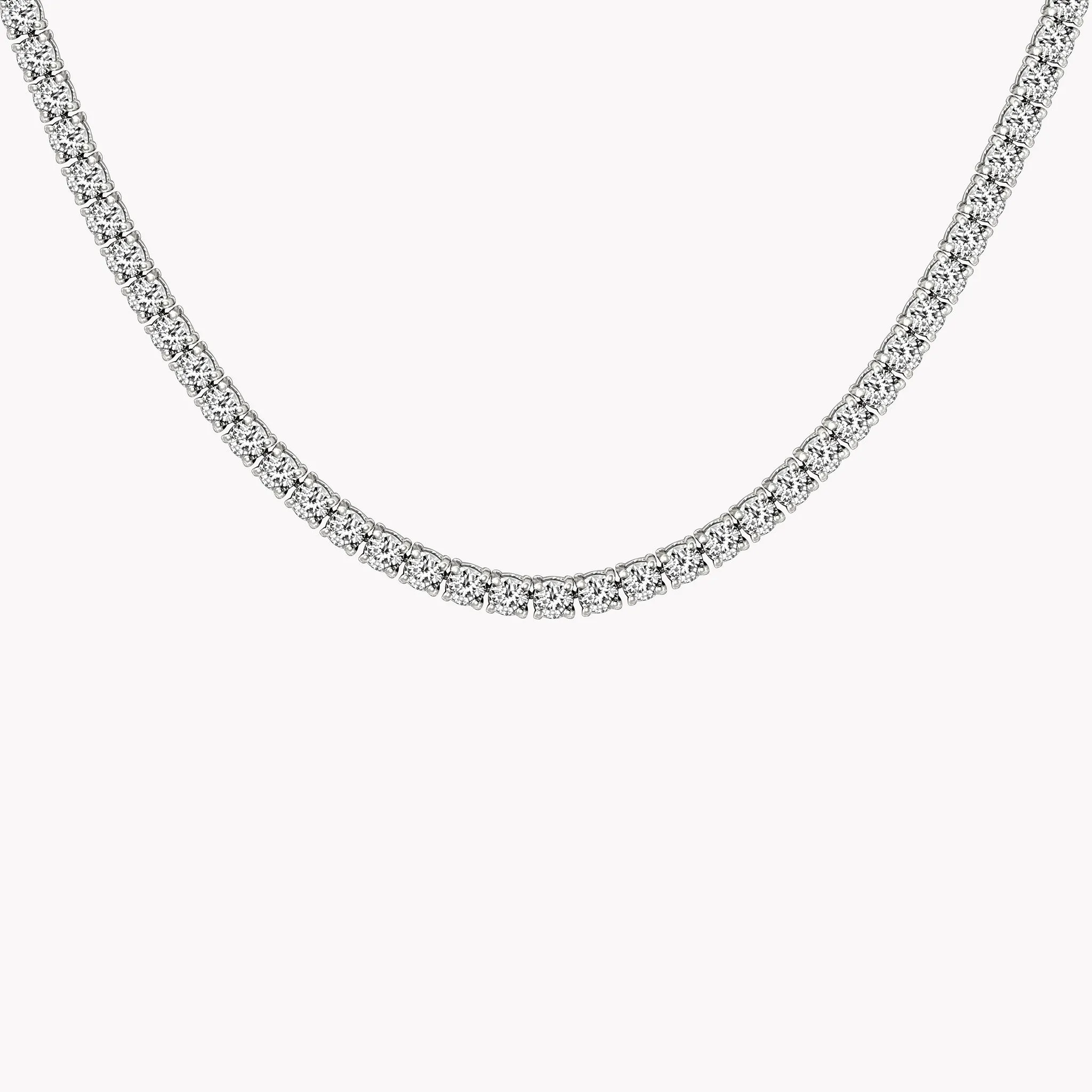 Large Diamond Tennis Necklace