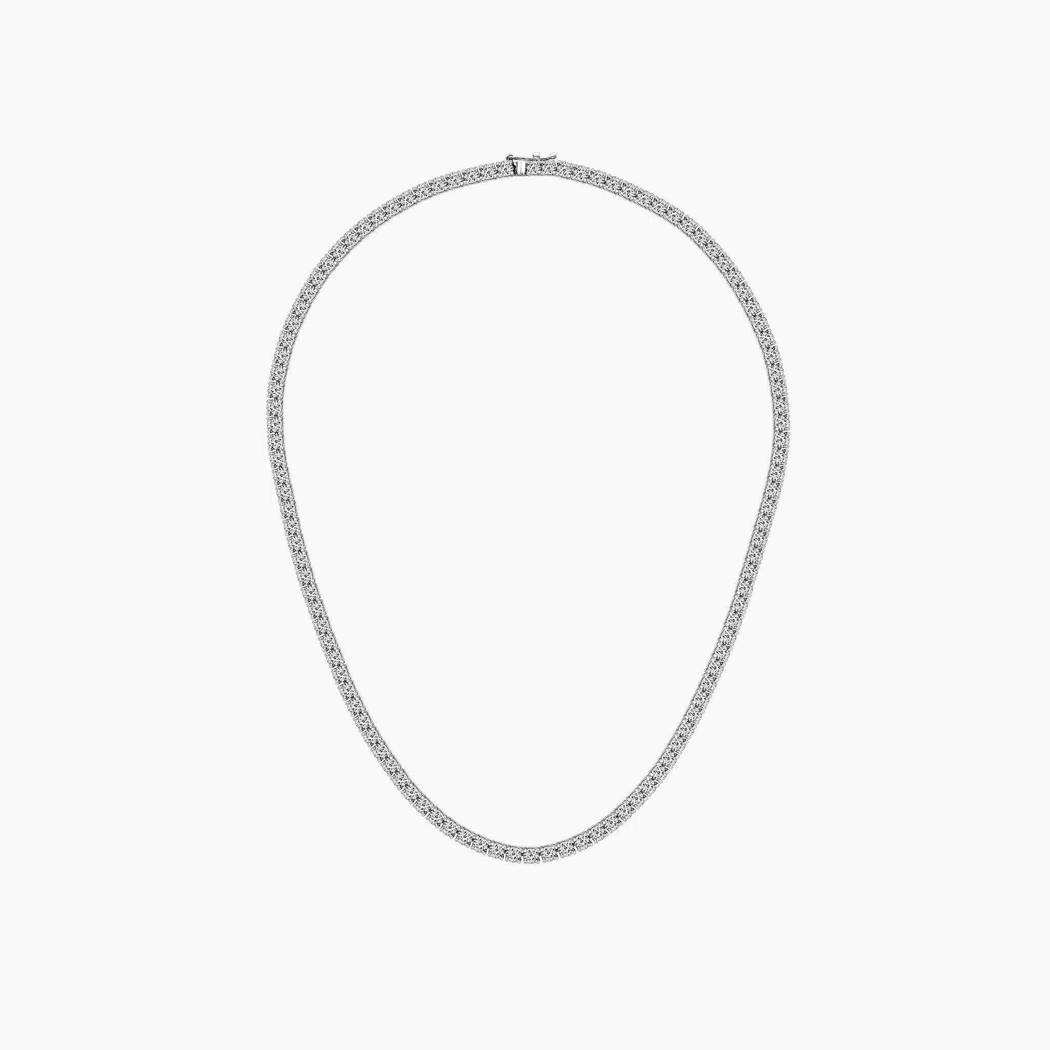 Large Diamond Tennis Necklace