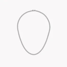 Large Diamond Tennis Necklace