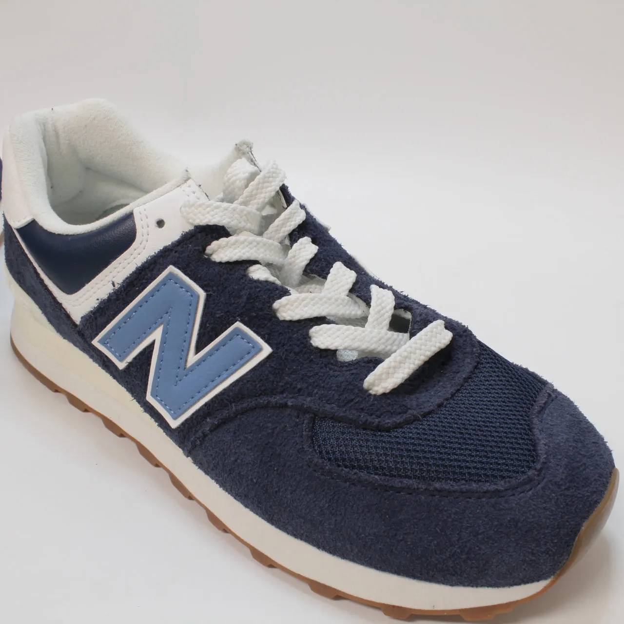 Mens New Balance 574 Dark Navy Blue White Uk Size 8