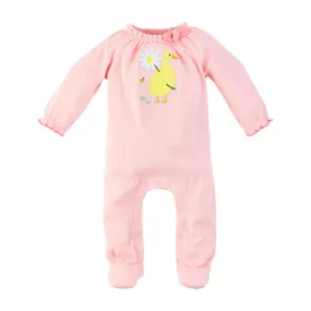 Mud Pie Pink Duck Baby Sleeper