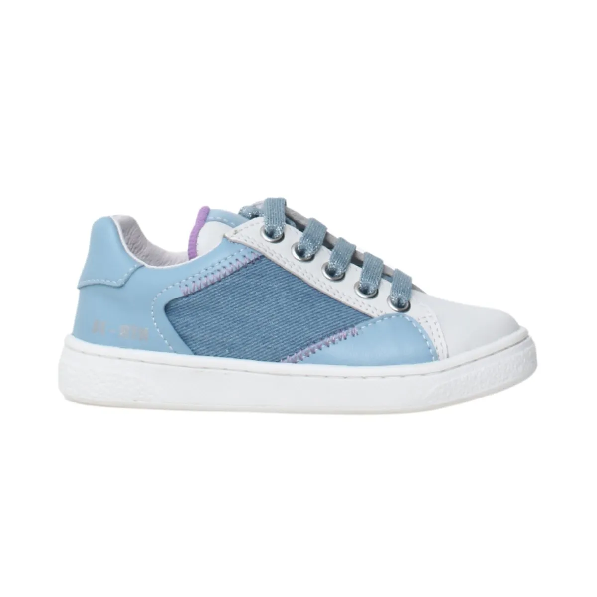 Naturino Girl's (Sizes 27-32) Denim Side Zip Sneaker