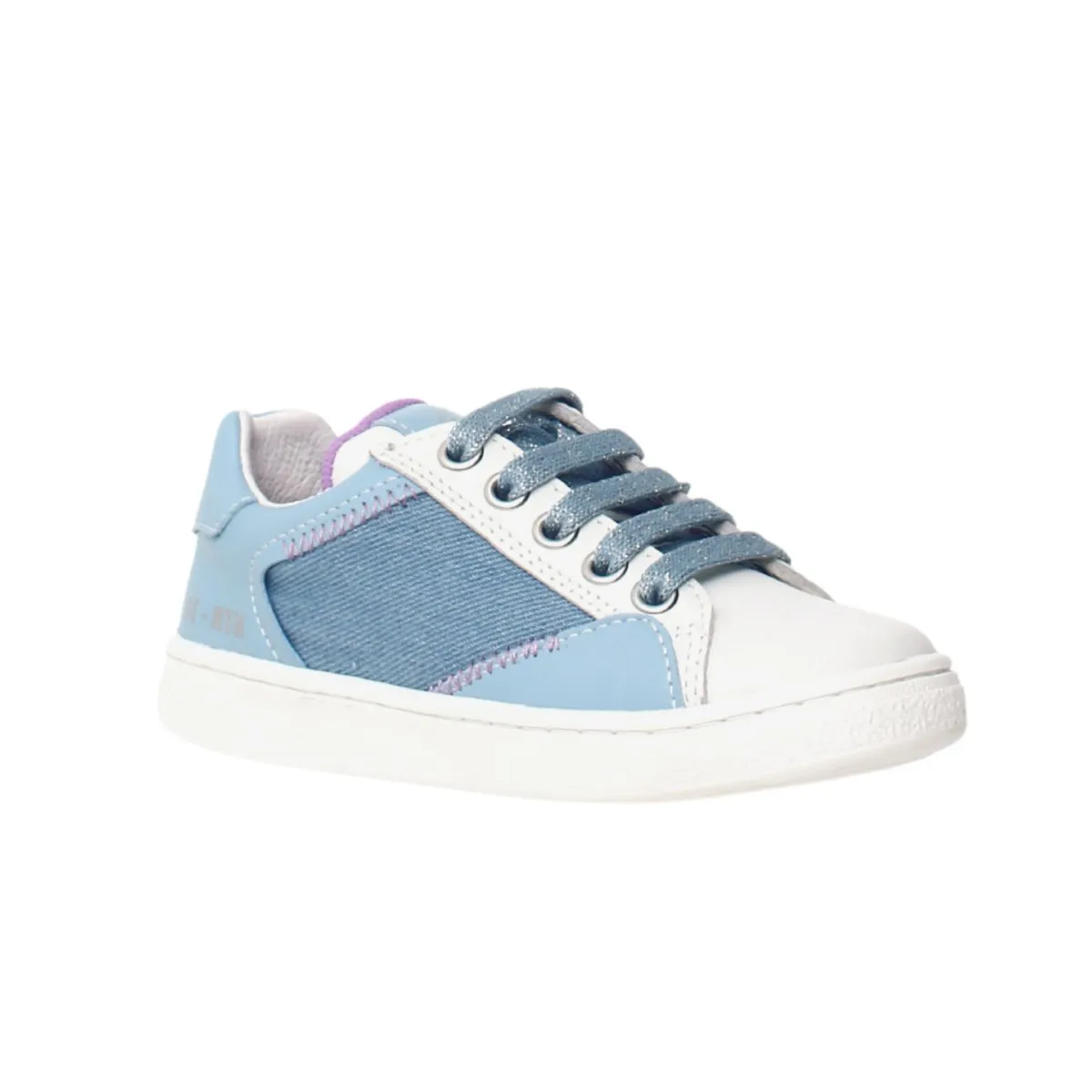 Naturino Girl's (Sizes 27-32) Denim Side Zip Sneaker