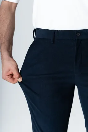 Navy Corduroy Stretch Pants