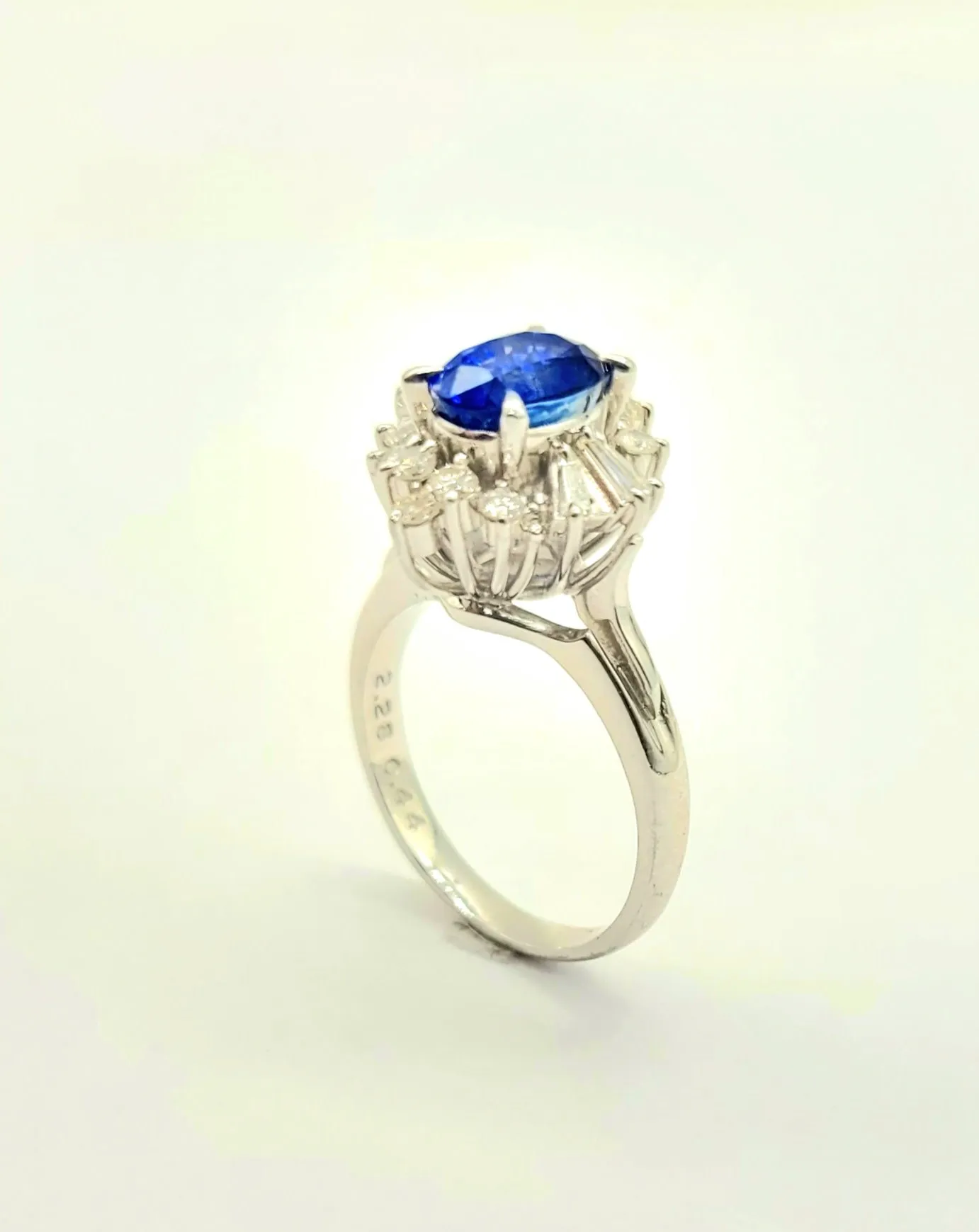 New Sapphire and Diamond Ring