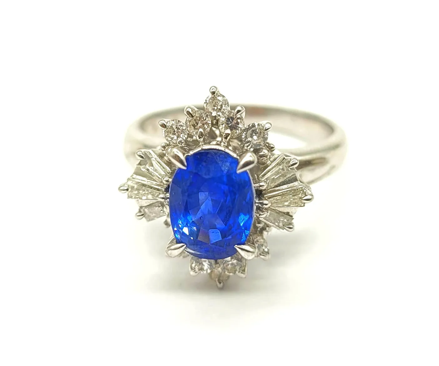 New Sapphire and Diamond Ring