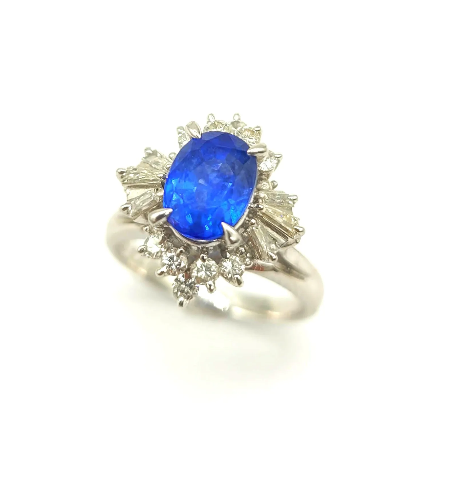 New Sapphire and Diamond Ring