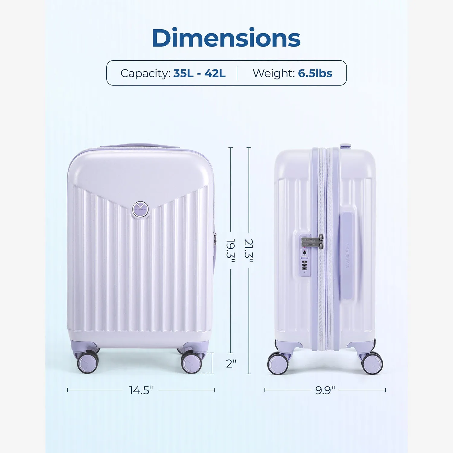 Odyssey 20 Inch Airline Approved Hardside Spinner Suitcase